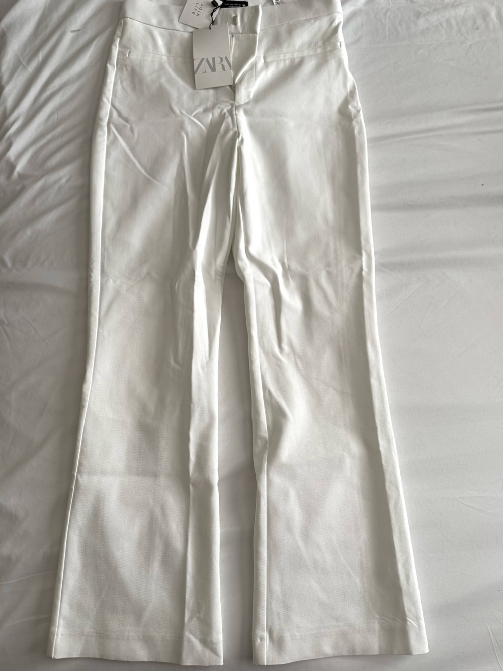 ZARA White Women’s Flare Pants